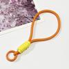 Cordón para teléfono móvil corto con nudo de colores a juego, llavero antipérdida, cordón de peluche