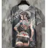 Ventas Directas de Fábrica Originales de Verano Moda Tendencia Nuevo Estilo Europeo y Americano Transfronterizo Manga Corta Camisas Casuales Estampadas para Hombre