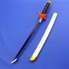 Cuchillo de Madera Corto de Bambú Versión Infantil de Tanjiro Demon Slayer: Kimetsu No Yaiba Pilar de la Llama Kyojuro Rengoku Mi Esposa Cuchillo de Madera Sin Filo