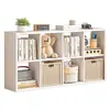 Gabinete de Rejilla de Acero para el Hogar, Estantería de Combinación Libre, Estantería Kallax, Gabinete de Rejilla de Almacenamiento Estilo Japonés para Jardín de Infancia