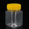 Botella de Plástico Transparente de 200 ml con Tapa Botella Vacía Nueces Almendras Fresa Deshidratada Mango Deshidratado Cereal PET de Grado Alimenticio Botella Cuadrada