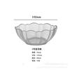 Tazón de Vidrio, Estilo Minimalista, Vajilla Estilo Japonés, Especial para Postres y Gelatina de Hielo, Tazón de Arroz para el Hogar, Tazón para Ensalada de Frutas, Resistente al Calor