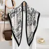 Bufanda de Seda Triangular con Estampado Paisley, Moderna y Versátil para Salidas de Primavera y Verano, Protección Solar, Bufanda Decorativa, Pañuelo de Cabeza Delgado y Transpirable