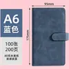 Cuaderno A6 con Tacto de Piel, Bloc de Notas de Negocios, Personalizable con Logo, Cuaderno de Bolsillo Portátil, Portalápices A6, Cuaderno Pequeño con Cierre Magnético