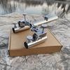 Soporte de batería de esquina de acero inoxidable, antibalanceo, banco para armas izquierdo y derecho, caja de pesca ajustable, soporte de batería, equipo de pesca