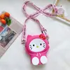Bolsa de Silicone Infantil Desenho Animado Melodia Moda Porta-Moedas Meninas Bolsa Transversal Combinação de Roupas Bolsa de Ombro Bolsa de Armazenamento