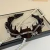 Brillante Cielo Estrellado Diadema de Lujo para Mujer, Diadema de Terciopelo Ondulado Otoño/Invierno con Dientes, Antideslizante, Elevador de la Parte Superior del Cabello, Pinza para el Cabello