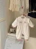 Ropa para Bebé, Chaquetas Engrosadas de Primavera y Otoño, Atuendos Elegantes de una Pieza para Bebés Niñas Recién Nacidas, Monos de Doble Capa de Princesa, Ropa de Exterior