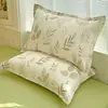 Fundas de almohada de algodón puro, un par, 48X74 Funda de almohada individual, 100% algodón, Adecuadas para todas las estaciones, Funda interior para cojín del hogar, Pieza individual 2