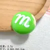 Doces M&M Coloridos Brinquedo Desenho Animado Artesanal Joias DIY Cola Creme Resina Pequenos Acessórios Kit de Material para Fivela de Sapato Clog
