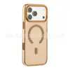 Aplicable a funda de teléfono Apple 18 agujero grande absorción magnética anti-amarilleo iPhone 18 cristal de hielo 2 mm PC cobertura total funda de teléfono 18pm