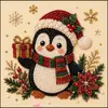 Pintura Diamante DIY Handmade de Natal com Pérolas e Diamantes 5D Transfronteiriça Novo Papai Noel Árvore de Natal Materiais de Decoração
