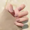 Puntas de Uñas Falsas Desmontables de Color Sólido Cortas Personalizadas Portátiles Parches de Uñas Falsas Terminados al por Mayor Ultra Delgadas