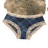 Ropa Interior de Encaje para Niñas Estilo Japonés Estampado de Cuadros Leopardo para Mujer Triángulo de Cintura Baja Seda de Hielo Impresa Vaina