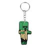 Chaveiro de Desenho Animado Minecraft Chaveiro de Plástico Macio PVC Pingente Pequeno para Bolsa Venda Quente Transfronteiriça Atacado
