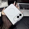 O Novo Modelo é Adequado para Capas de Celular iPhone Duo, Apple 18Fold Dobrável Transparente Simples de Alta Qualidade Anti-Queda Magnética