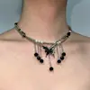 Collar con Sentido del Diseño de Nicho para Mujer, Moda de Lujo Ligero, Gargantilla de Alto Sentido, Collar Fresco y Dulce de Estilo Hot Girl para Verano