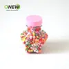Garrafa Plástica de Grau Alimentício para Pet 75ml Estrela de Cinco Pontas, Garrafa Plástica Transparente de Pequena Capacidade, Garrafa para Bebida, Doce Arco-Íris, Biscoito