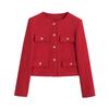 Moda Europea y Americana Transfronteriza Chaqueta Abrigo Botón Chanel Multicolor Primavera 2025 Nuevo G80293