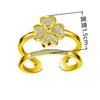 Coreano Multi-camada Anel Aberto Micro Star Zircon Anel de Dedo Indicador Feminino Casal Acessórios Jóias Coreanas