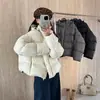 Jaqueta Puffer Nuvem Feminina Curta 2025 Inverno Nova 90 Penugem de Pato Branco com Capuz Jaqueta Pão de Tartaruga
