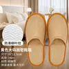 Pantuflas desechables al por mayor para hoteles, casas de huéspedes, estancias en casa, engrosadas, antideslizantes, para salones de belleza, pantuflas de lino