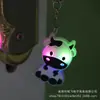 Llavero de Luz LED Intermitente Tipo Empuje Nuevo Más Vendido Transfronterizo Colgante de Dibujos Animados Colgante para Bolso Llavero Accesorios de PVC