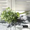 6 ramos artificiais de eucalipto para paisagismo decorativo, com ramos de folha de dinheiro, plantas artificiais, árvores artificiais e flores artificiais