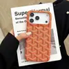 Funda de moda con patrón de pata de gallo en piel adecuada para iPhone 17 Pro Max, Apple 16, anticaída 14, semicerrada 13, rígida 15