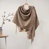 Bufanda 100% Cachemir de Mongolia Interior para Hombres y Mujeres, Cálida para Otoño e Invierno, Elegante y Versátil Chal de Cachemir de Color Sólido