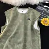 Colete Tie-dye Sem Manga de Verão Estilo Americano Ins Marca Tendência Versátil Ombro Largo Solto Casual Cropped Masculino Secagem Rápida Tie-dye