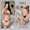Fan Lei Ropa Interior Sexy Bikini Biblioteca Muerta Gato de Agua Conjunto de Pijama de Tres Puntos con Cordones Garra de Gato Bordado Mini 780