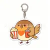 Pingente Chaveiro Acrílico Pisco-de-peito-ruivo Europeu Desenho Animado Criativo Presente Decoração de Mochila Mercadoria de Anime Transfronteiriça
