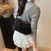 Primavera Nuevo Estilo Simple Casual Bolso Cuadrado Pequeño Moda 2025 Diseño Nicho Elegante Bolso de Hombro Cruzado para Mujer