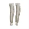Rodillera elástica de punto alargada de doble cara cálida para hombres y mujeres, leggings de rodillera de invierno, leggings de artemisa para ancianos