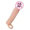 Conjunto atrevido alargado para hombres juguetes sexuales para parejas juguetes sexuales para adultos pene hueco de simulación entrega de una sola pieza