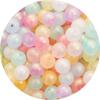 Cuentas de gelatina acrílica mágicas de caramelo, hechas a mano, con cuentas de agujero recto, transparentes, sueltas, para pulseras, accesorios para el cabello.