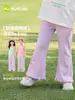 Ropa para Niños Dudu Pantalones Acampanados para Niñas Conjunto de Verano 2026 Nuevo Estilo de Verano Pantalones Largos para Niñas Pequeñas Estilo de Verano de Moda