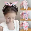 Diadema Infantil Linda Caricatura Bufanda de Seda Multiusos Lazo para Cabeza de Bola de Niña Cinta para el Cabello Cuerda para la Cabeza
