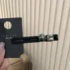 Nuevo Exquisito Pasador Negro Estilo Coreano, Pinza para el Cabello de Pedrería de Alta Gama, Pinza de Pato Versátil, Pinza Lateral