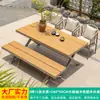 Mesas y Sillas de Exterior Nórdicas Mojia, Mesa y Sillas de Té Trendy de Lujo Ligero para Jardín de Villa, Sillas de Ratán, Mesas y Sillas de Patio de Ocio