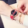 Reloj de Mujer Estilo Vintage Europeo con Esfera Retro Única, Correa Colorida, Números Romanos, Calendario, Correa de Cuero Colorida, Reloj para Mujeres Estudiantes, Resistente al Agua