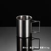 304 aço inoxidável água copo ao ar livre alpinismo alça dobrável copo de metal dupla camada xícara de café com caneca de alça