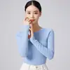 Suéter de Punto 100% Lana Pura para Mujer, Transpirable, de una Sola Pieza, Lavable a Máquina, Cuello Redondo, Hilo de 60, para Otoño e Invierno, Corte Ajustado