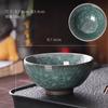 Taza maestra de flor de hielo, pequeña taza de té de hierro negro, taza individual, juego de té personal, taza de cerámica, taza de grieta de hielo, tazas de té de kung fu