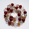 [Ese Toque de Sol] Pulsera Hecha a Mano de Cristal Blanco Natural para Mujer, Nuevo Estilo Versátil, Pulsera Blanqueadora al por Mayor