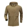 Chaqueta con Capucha Tejida Multibolsillos para Hombre Otoño/Invierno 2026 Abrigo Deportivo Casual de Negocios para Exteriores de Cuatro Estaciones