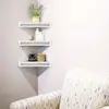 2 pçs/conjunto Prateleira de Canto Flutuante Espelhada, Prateleira de Parede Decorativa Espelho Prata Diamante Esmagado para Decoração de Casa Decoração de Arte de Parede Diamante Cristal Peça de Destaque Conjunto de 2