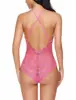 Lingerie Sexy Peça Única com Renda Europeia e Americana para Comércio Exterior Tamanho Plus Extremamente Atraente Lingerie para Boate Feminina