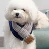 Bufanda de Lana Tejida Estilo Coreano Divertida para Mascota Bufanda para Perro Teddy Perro Pequeño Perros Otoño e Invierno Decoración Cálida